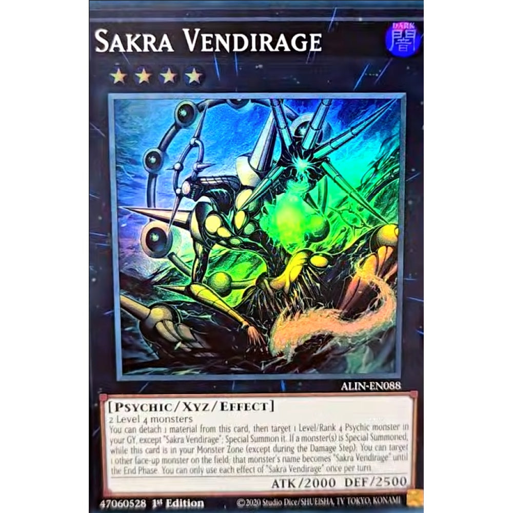 Sakra Vendirage ALIN-EN088 Super Super Rare Yu-Gi-Oh Alliance Insight