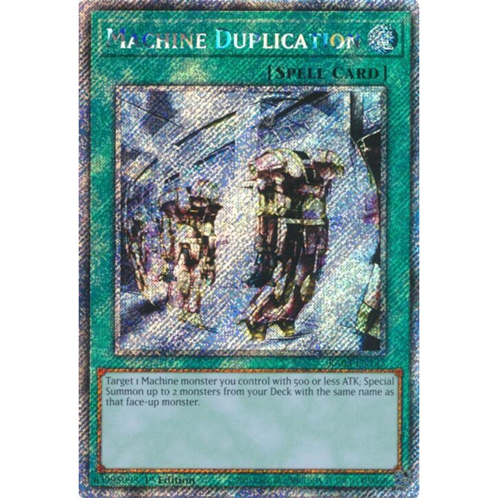 Machine Duplication (Platinum Secret Rare) RA03-EN145 Platinum Rare Yu-Gi-Oh Quarter Century Bonanza
