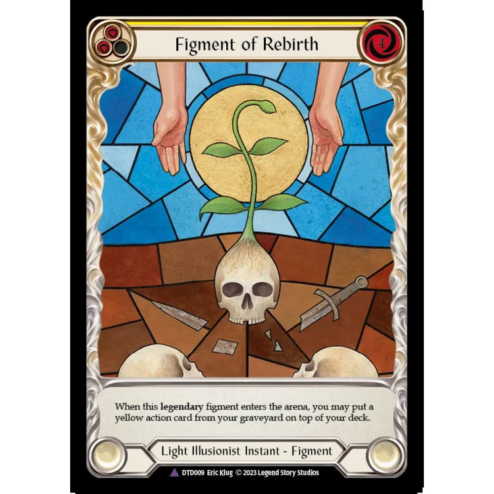 Figment of Rebirth DTD009-MV Marvel Flesh & Blood Trading Card Game Dusk till Dawn in Cold Foil Art