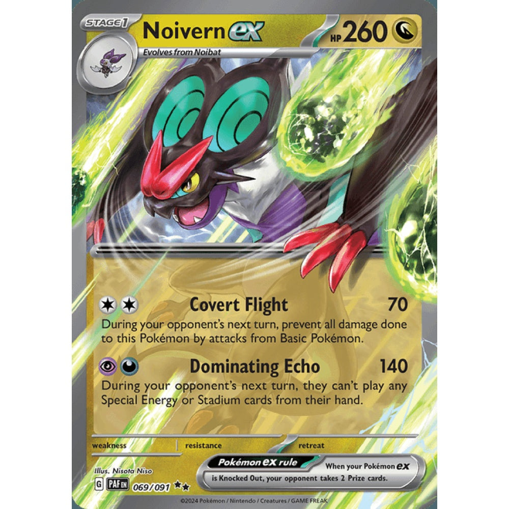 Noivern ex Double Rare 069/091 Pokemon Card Game Paldean Fates