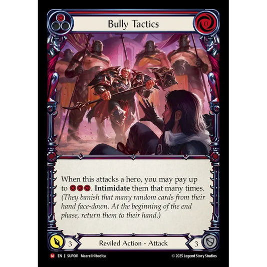 Bully Tactics SUP081 Majestic Flesh & Blood Trading Card Game Super Slam in Regular Art