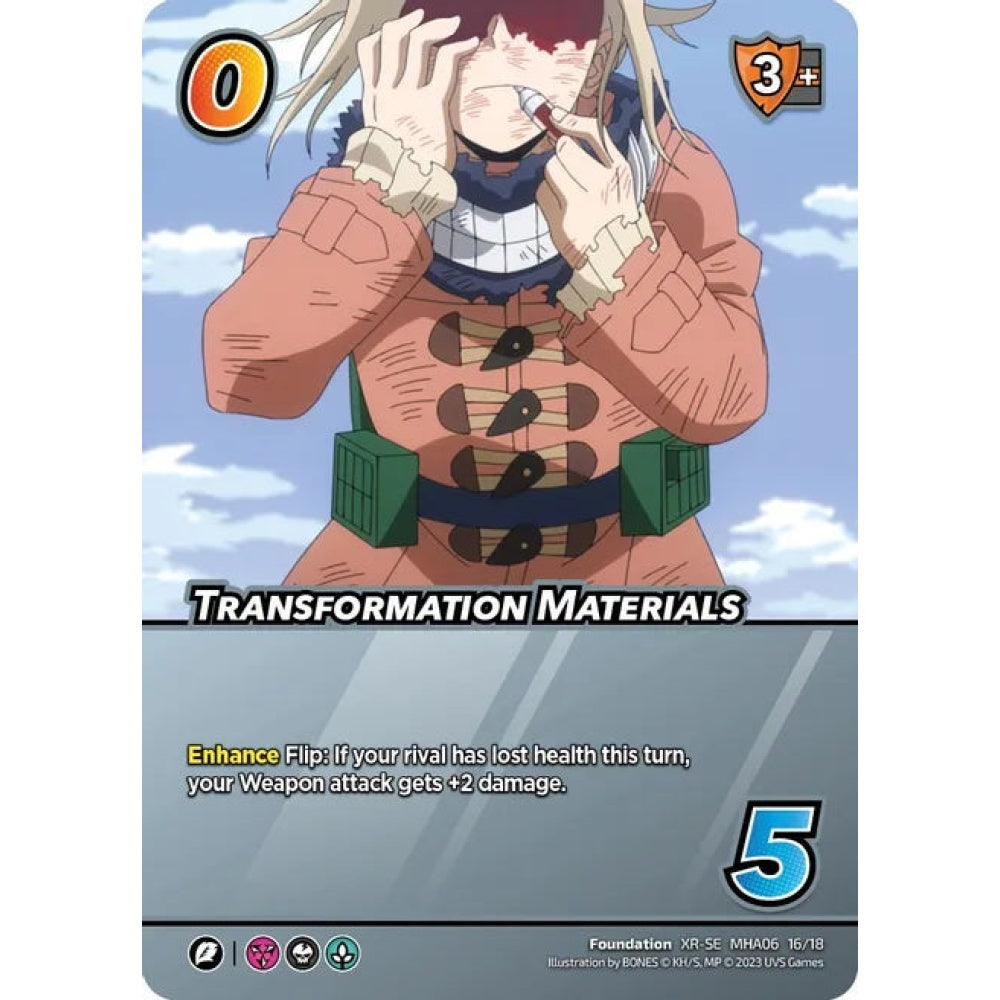Transformation Materials, 16/18, XR-SE, UniVersus, MHA06 Jet Burn