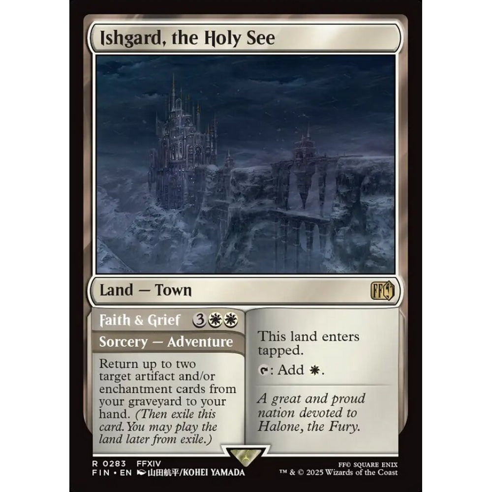 Ishgard, the Holy See // Faith & Grief rare 283 Magic the Gathering Final Fantasy