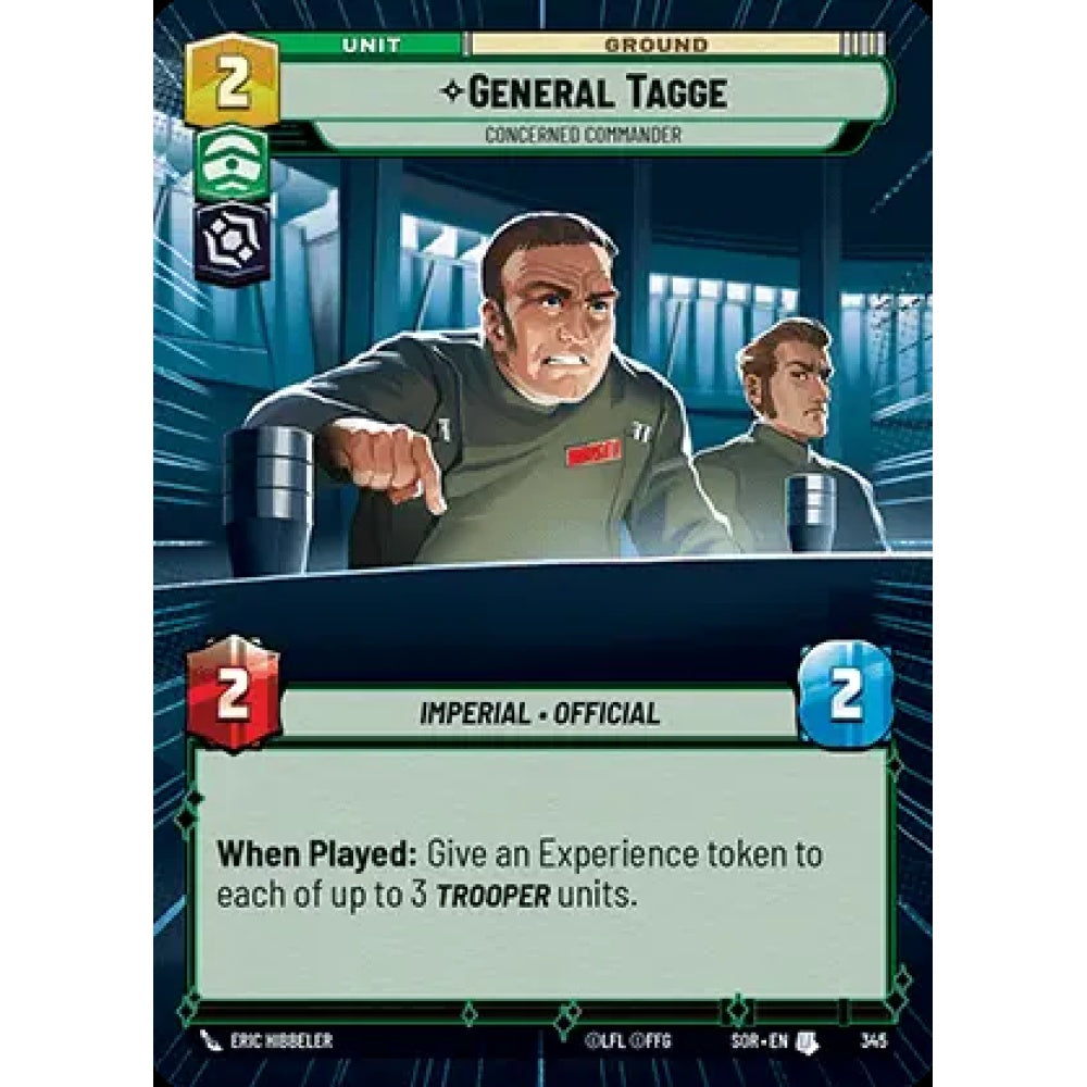 General Tagge, 345, U, Star Wars Unlimited, Sparks Of Rebellion