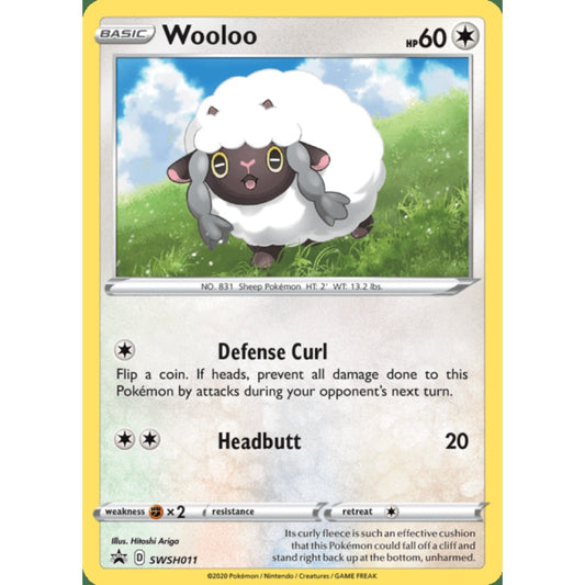 Wooloo Black Star Promo SWSH011 Pokemon Card Game Sword & Shield Promos
