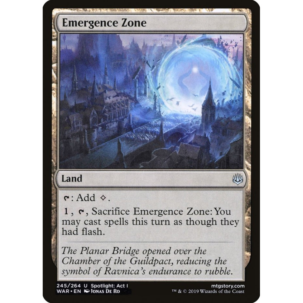 Emergence Zone uncommon 245 Magic the Gathering War of the Spark