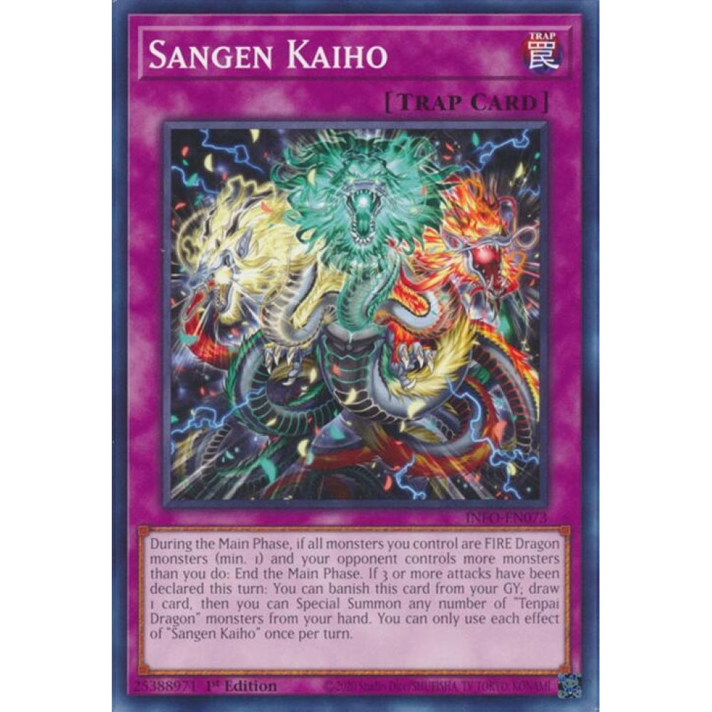 Sangen Kaiho INFO-EN073 Common Yu-Gi-Oh The Infinite Forbidden