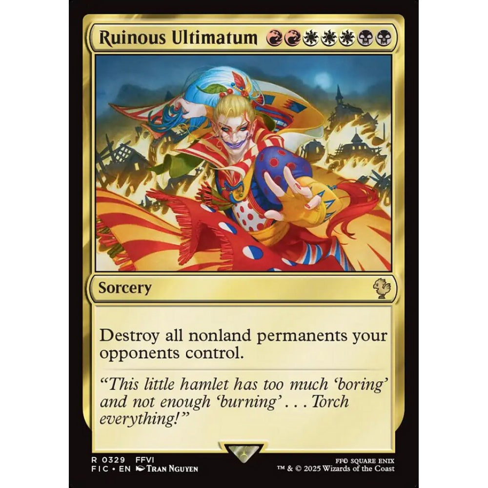 Ruinous Ultimatum rare 329 Magic the Gathering Final Fantasy Commander