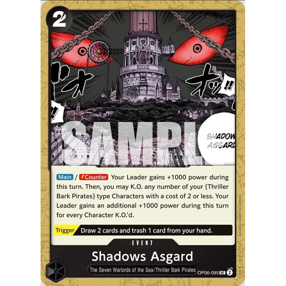 Shadows Asgard, OP06-095, Uncommon, One Piece, Wings of the Captain