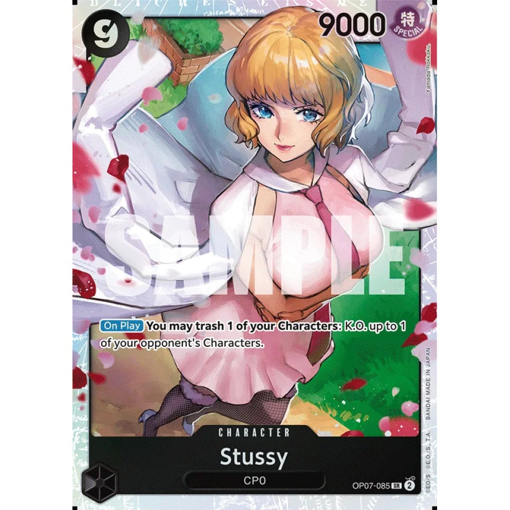 Stussy, OP07-085, Super Rare, One Piece, 500 Years in the Future