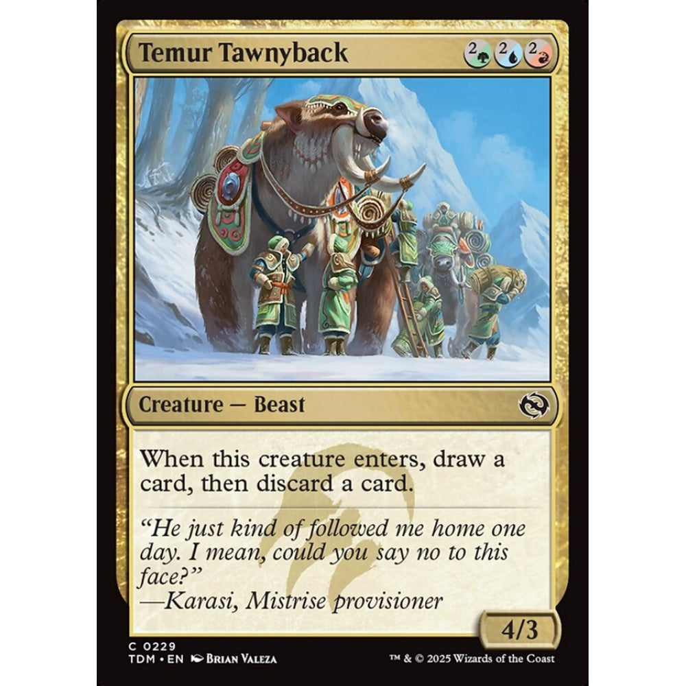 Temur Tawnyback common 229 Magic the Gathering Tarkir: Dragonstorm