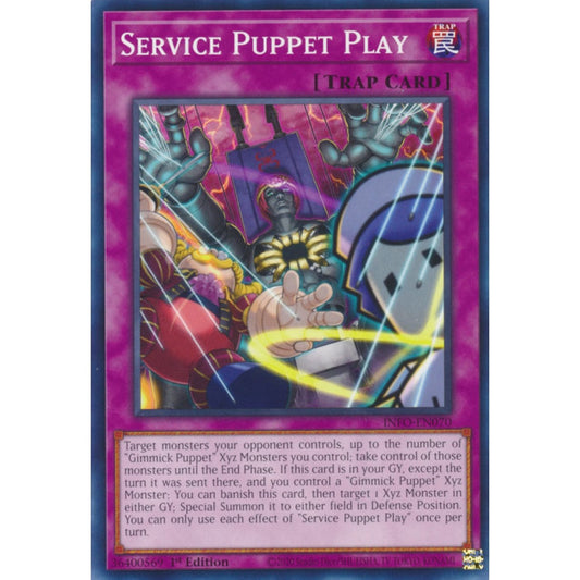 Service Puppet Play INFO-EN070 Common Common Yu-Gi-Oh The Infinite Forbidden in Art