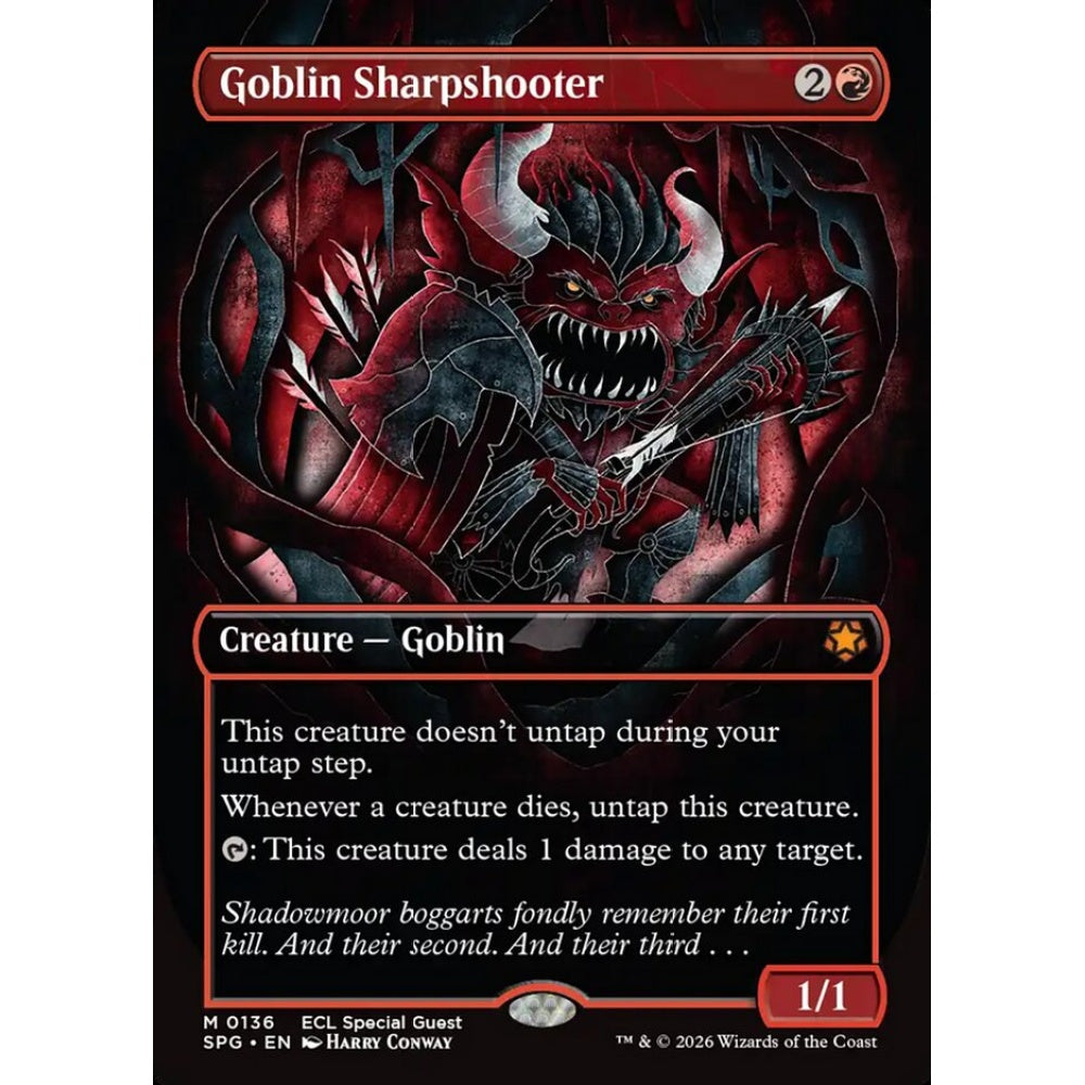 Goblin Sharpshooter mythic 136 Magic the Gathering Special Guests
