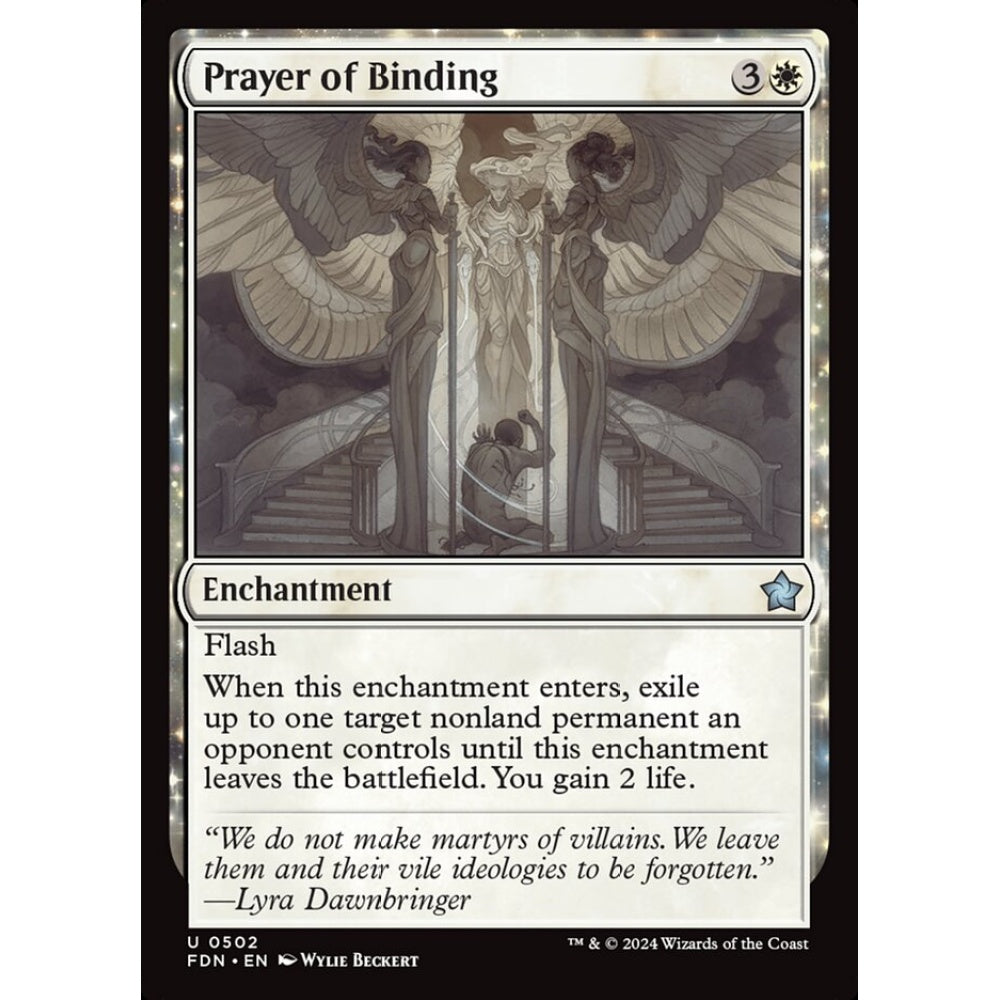 Prayer of Binding, 502, uncommon, Magic: The Gathering, Foundations