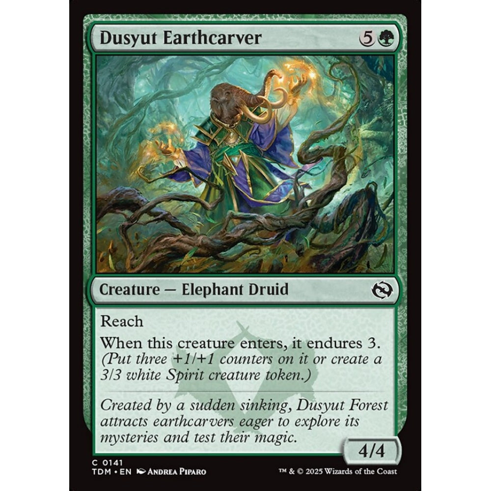 Dusyut Earthcarver common 141 Magic the Gathering Tarkir: Dragonstorm