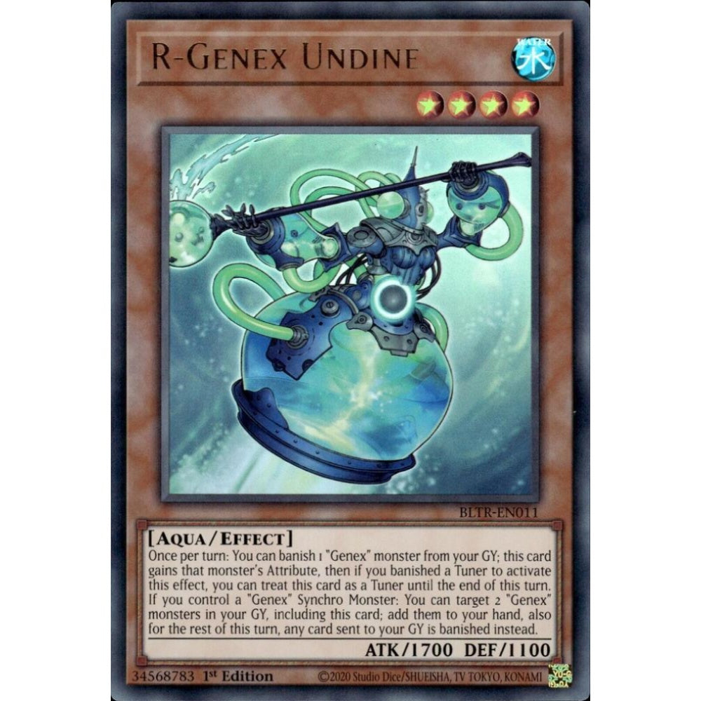 R-Genex Undine BLTR-EN011 Ultra Yu-Gi-Oh Battles of Legend: Terminal Revenge