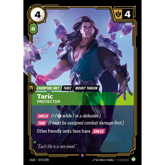 Taric, Protector OGN-074/298 Riftbound Card Game Origins Rare