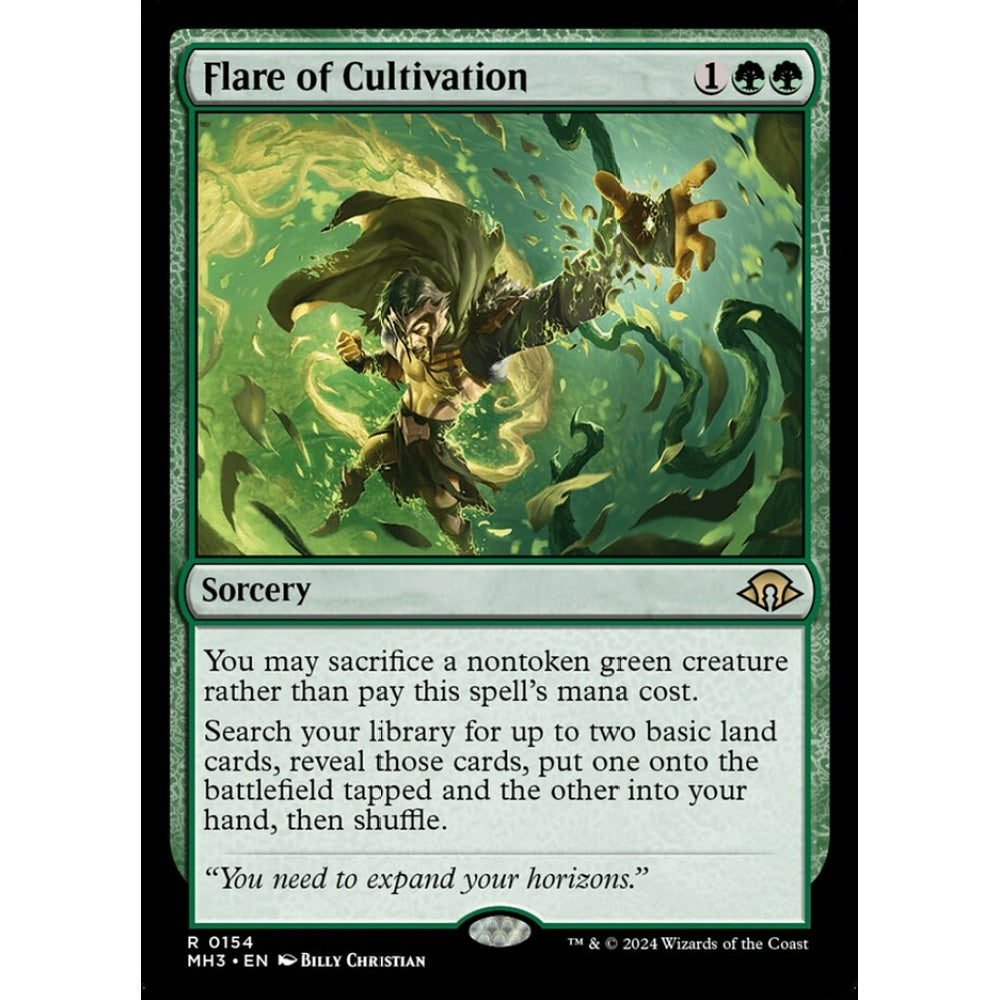 Flare of Cultivation, 154, rare, Magic: The Gathering, Modern Horizons 3
