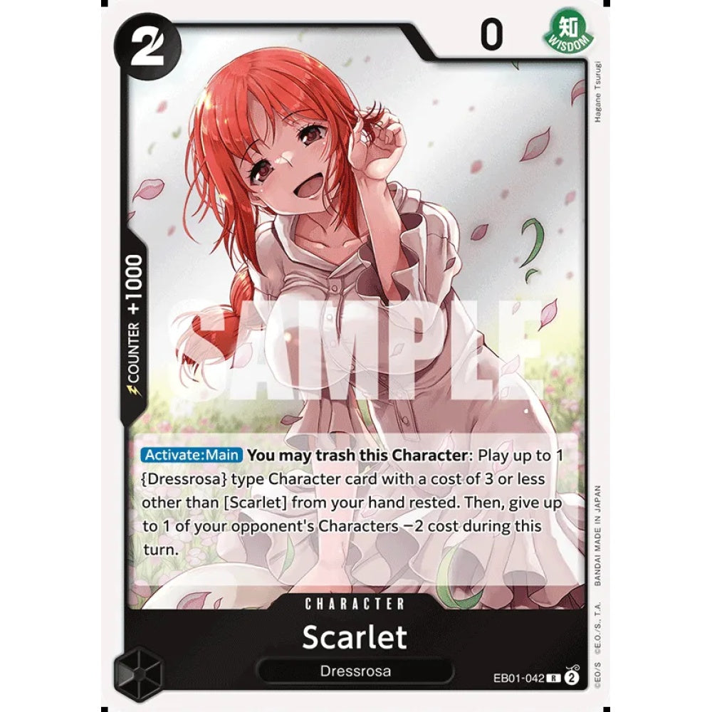 Scarlet, EB01-042, Rare, One Piece, Memorial Collection
