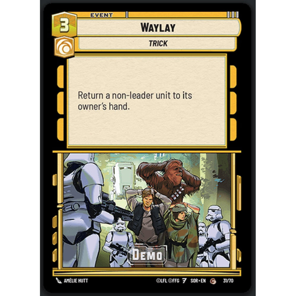 Waylay, 222, C, Star Wars Unlimited, Sparks Of Rebellion