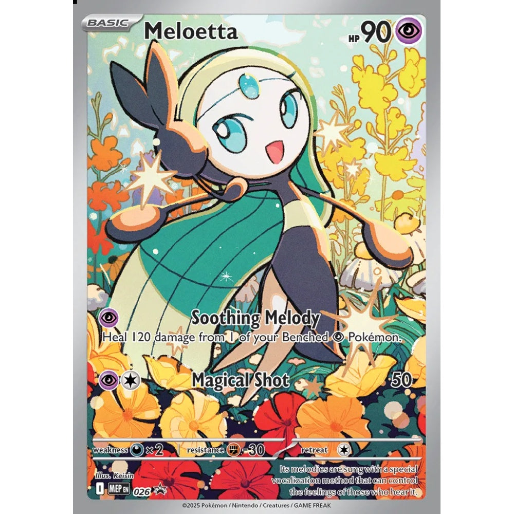 Meloetta Promo 26.0 Pokemon Card Game Mega Evolution Promos