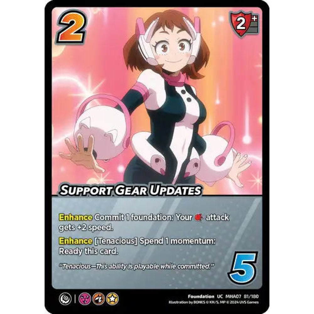 Support Gear Upgrades, 81/180, UC, UniVersus, MHA07 Girl Power
