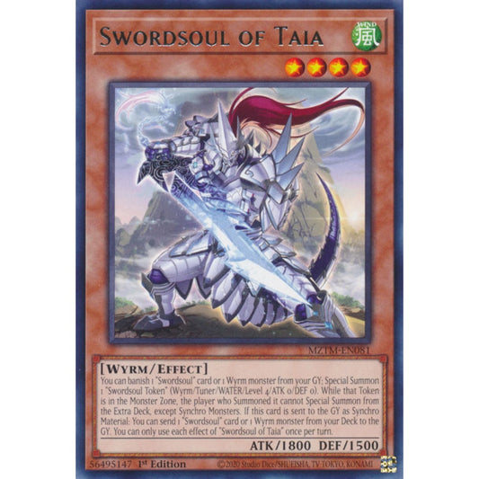 Swordsoul of Taia MZTM-EN081 Rare Rare Yu-Gi-Oh Maze of the Master in Art