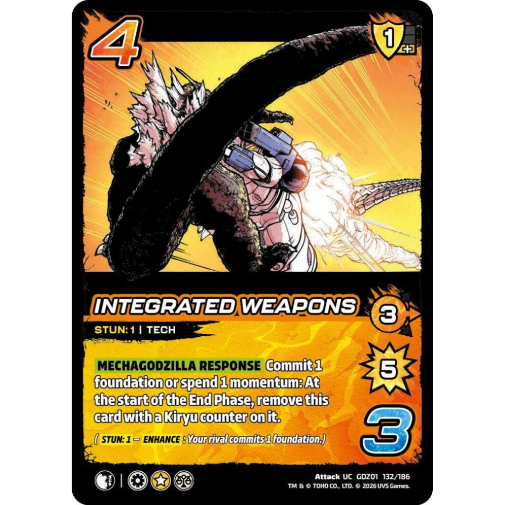 Integrated Weapons GDZ01 132/186 GDZ01 Universus Godzilla: Reign of Kaiju Attack UC