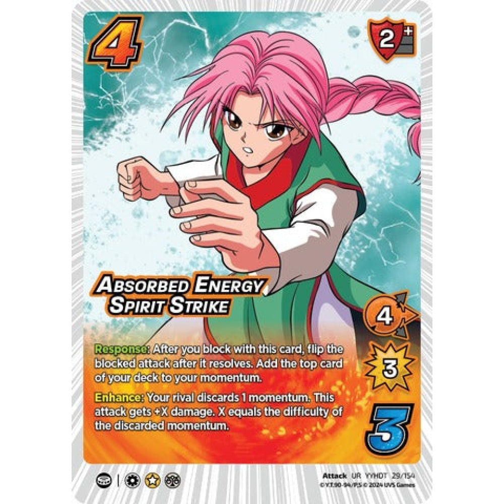 ABSORBED ENERGY SPIRIT STRIKE, 29/154, UR, UniVersus, Yu Yu Hakusho: Dark Tournament