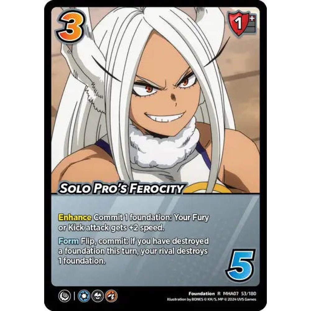 Solo Pro's Ferocity, 53/180, R, UniVersus, MHA07 Girl Power