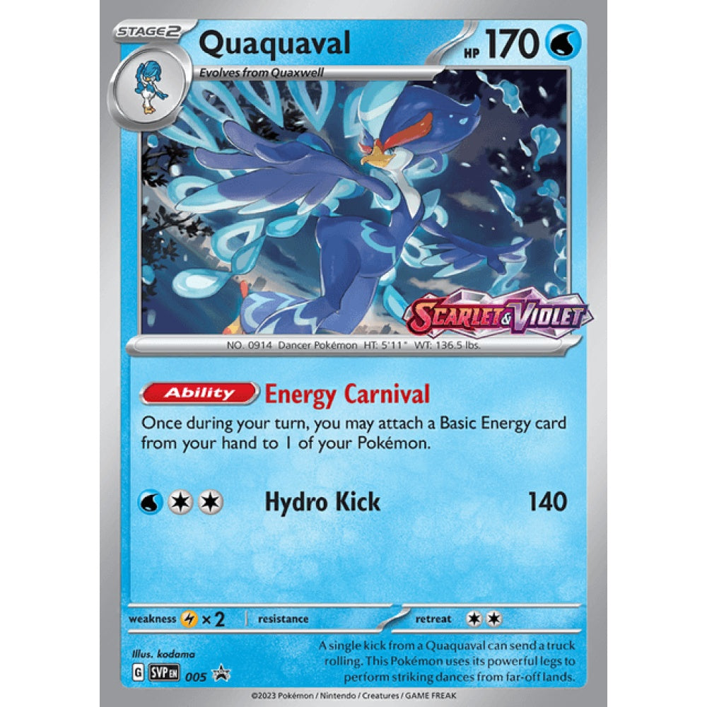 Quaquaval Black Star Promo 5 Pokemon Card Game Scarlet & Violet Promos