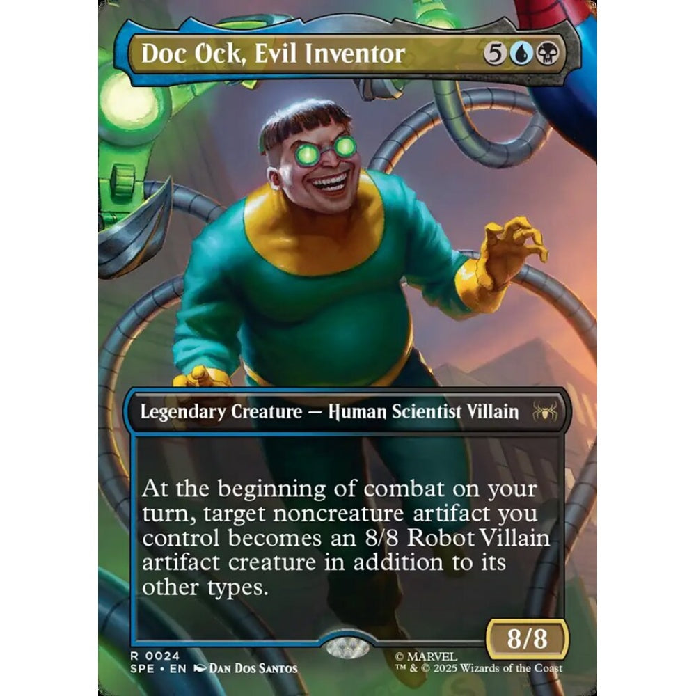 Doc Ock, Evil Inventor rare 24 Magic the Gathering Marvel's Spider-Man Eternal