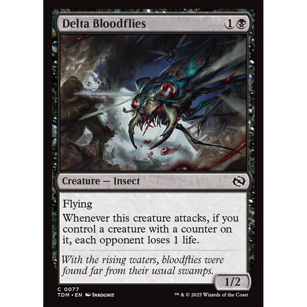 Delta Bloodflies common 77 Magic the Gathering Tarkir: Dragonstorm