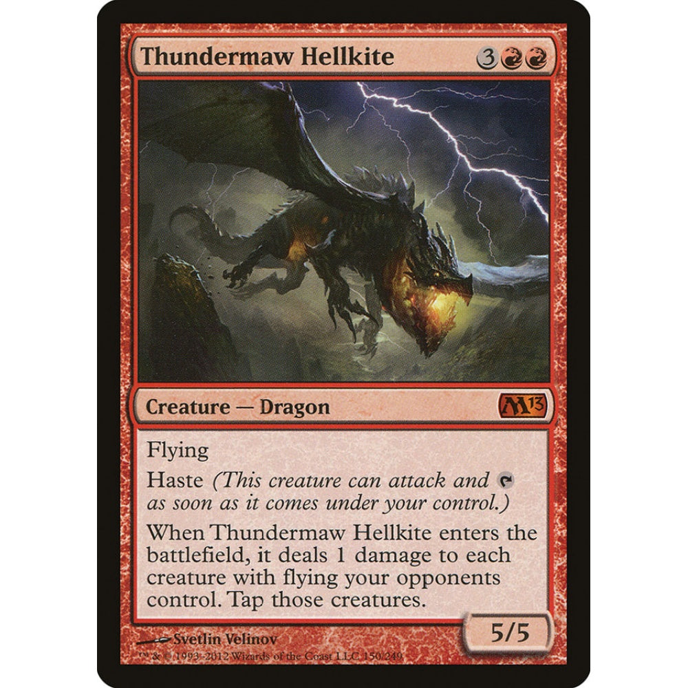 Thundermaw Hellkite mythic 150 Magic the Gathering Magic 2013