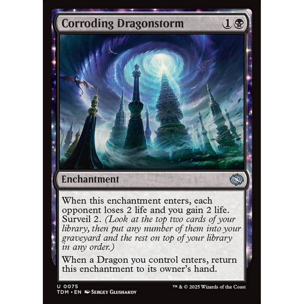 Corroding Dragonstorm uncommon 75 Magic the Gathering Tarkir: Dragonstorm
