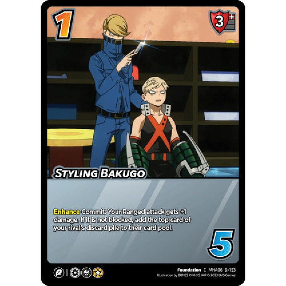 Styling Bakugo, 9/153, C, UniVersus, MHA06 Jet Burn