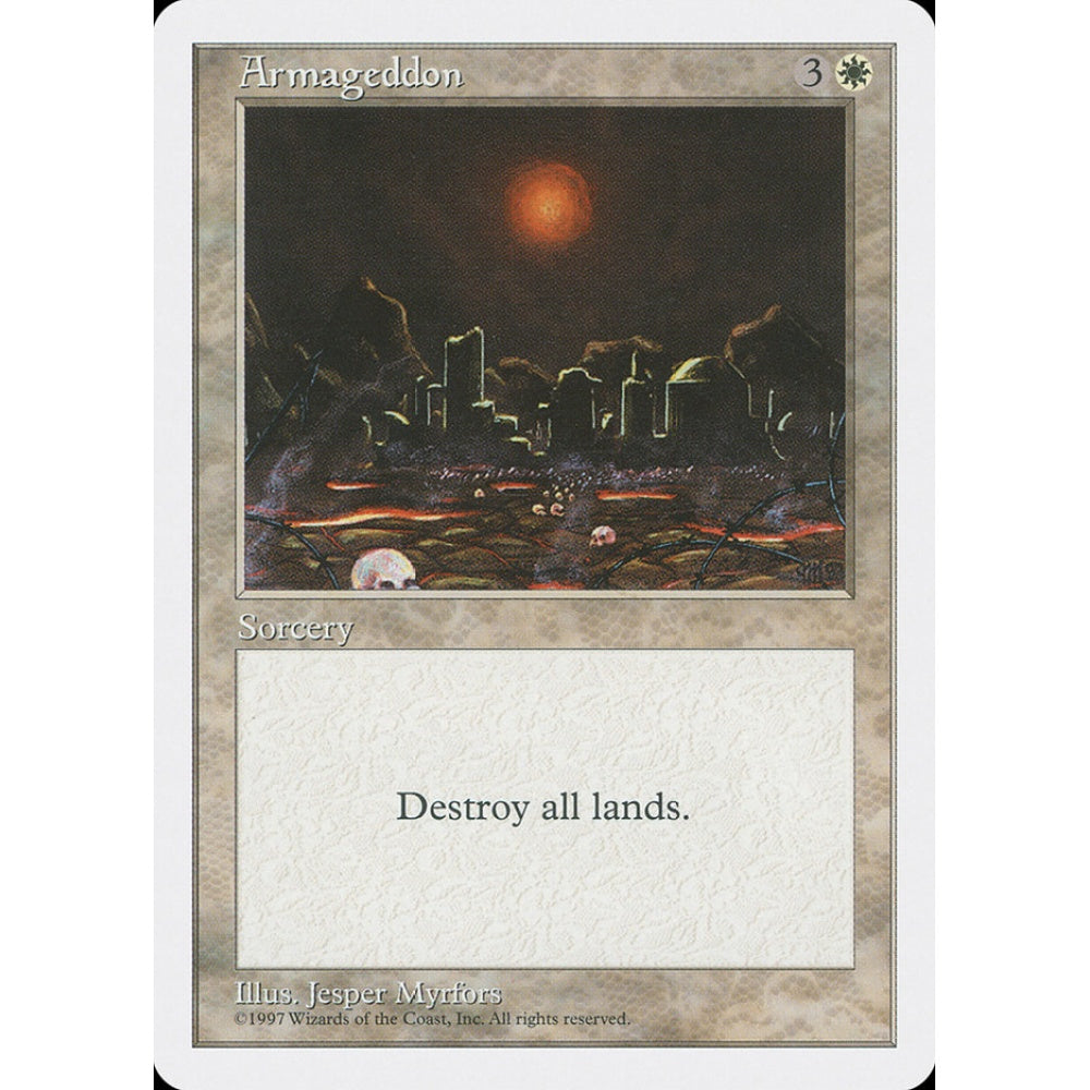 Armageddon rare 7 Magic the Gathering Fifth Edition