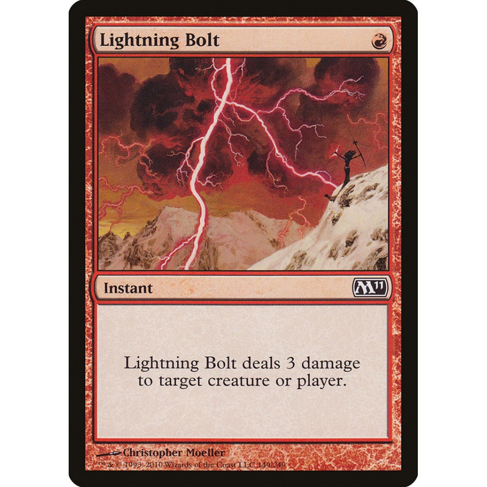 Lightning Bolt common 149 Magic the Gathering Magic 2011