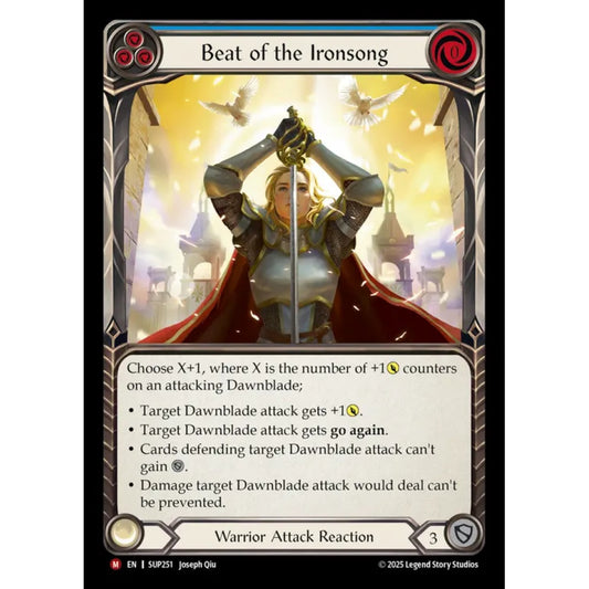 Beat of the Ironsong SUP251 Majestic Flesh & Blood Trading Card Game Super Slam in Regular Art
