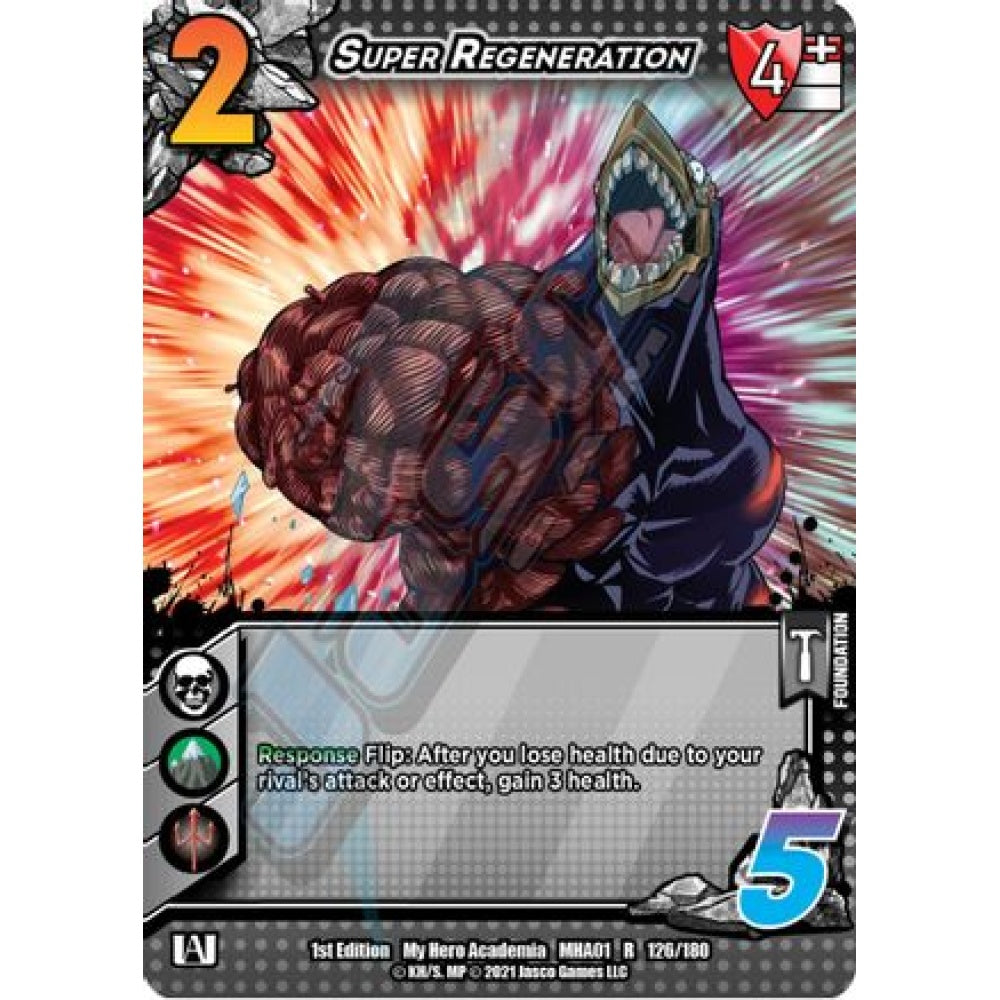 Super Regeneration, 126/180, R, UniVersus, MHA01 My Hero Academia