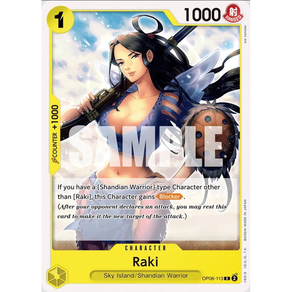 Raki, OP06-113, Common, One Piece, Wings of the Captain