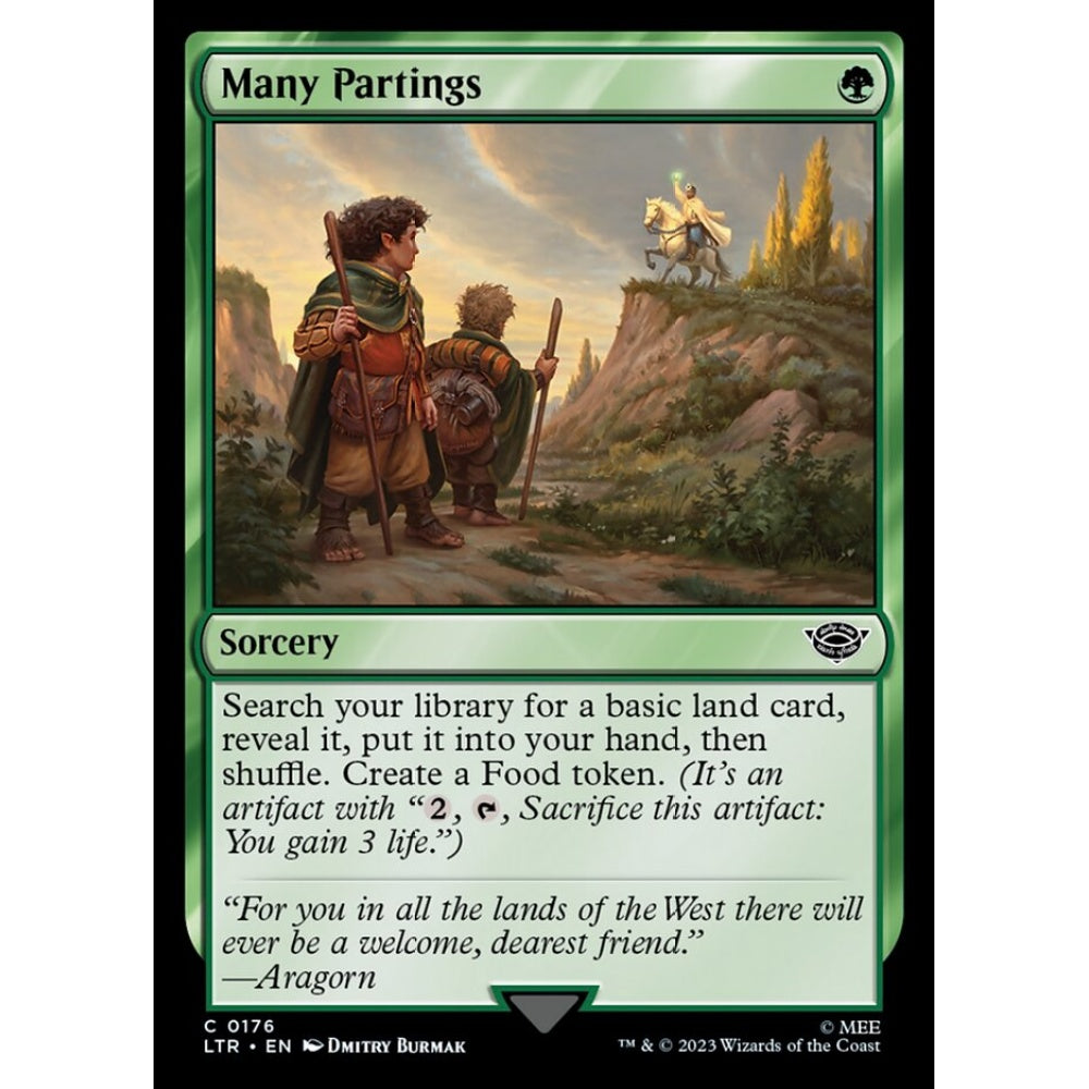 Many Partings, common, 176, Magic the Gathering, The Lord of the Rings: Tales of Middle-earth