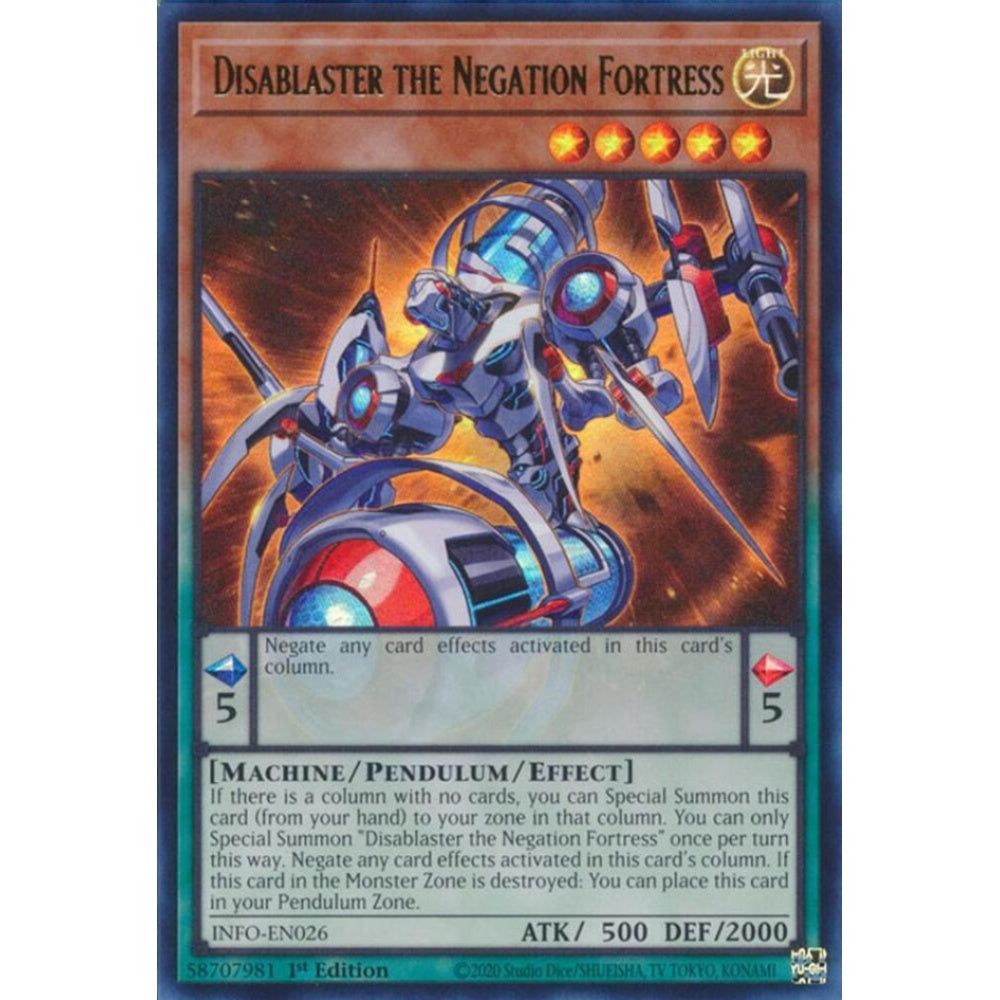 Disablaster the Negation Fortress INFO-EN026 Ultra Yu-Gi-Oh The Infinite Forbidden