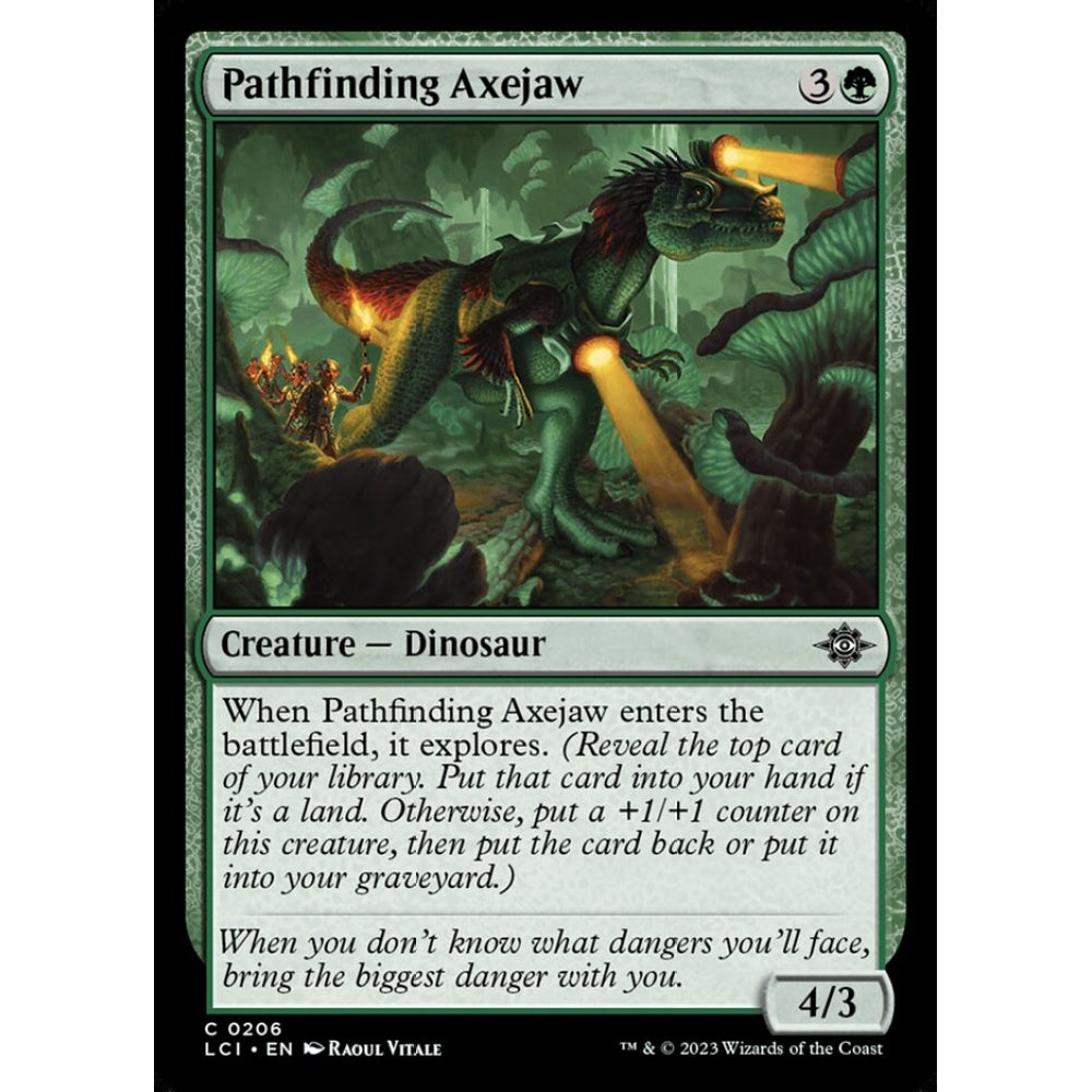 Pathfinding Axejaw common 206 Magic the Gathering The Lost Caverns of Ixalan