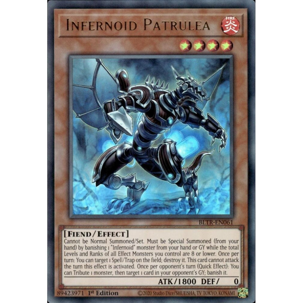 Infernoid Patrulea BLTR-EN061 Ultra Yu-Gi-Oh Battles of Legend: Terminal Revenge
