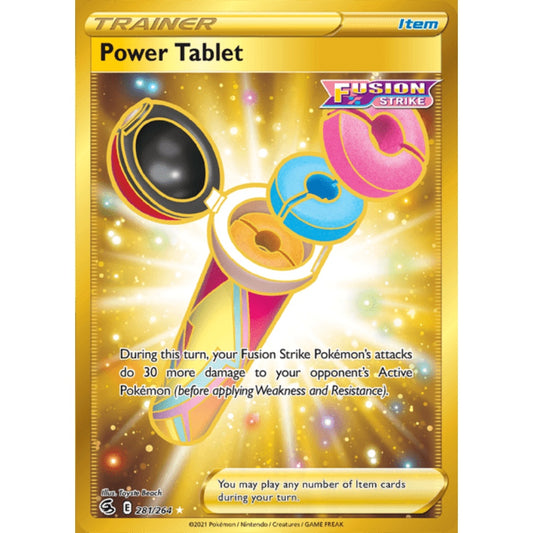 Power Tablet Secret Rare 281/264 Pokemon Card Game Fusion Strike