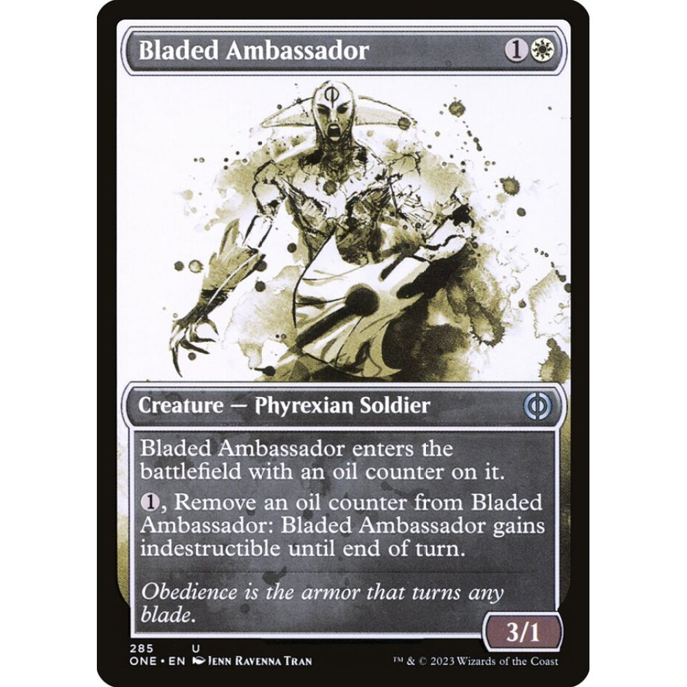 Bladed Ambassador, uncommon, 285, Magic the Gathering, Phyrexia: All Will Be One