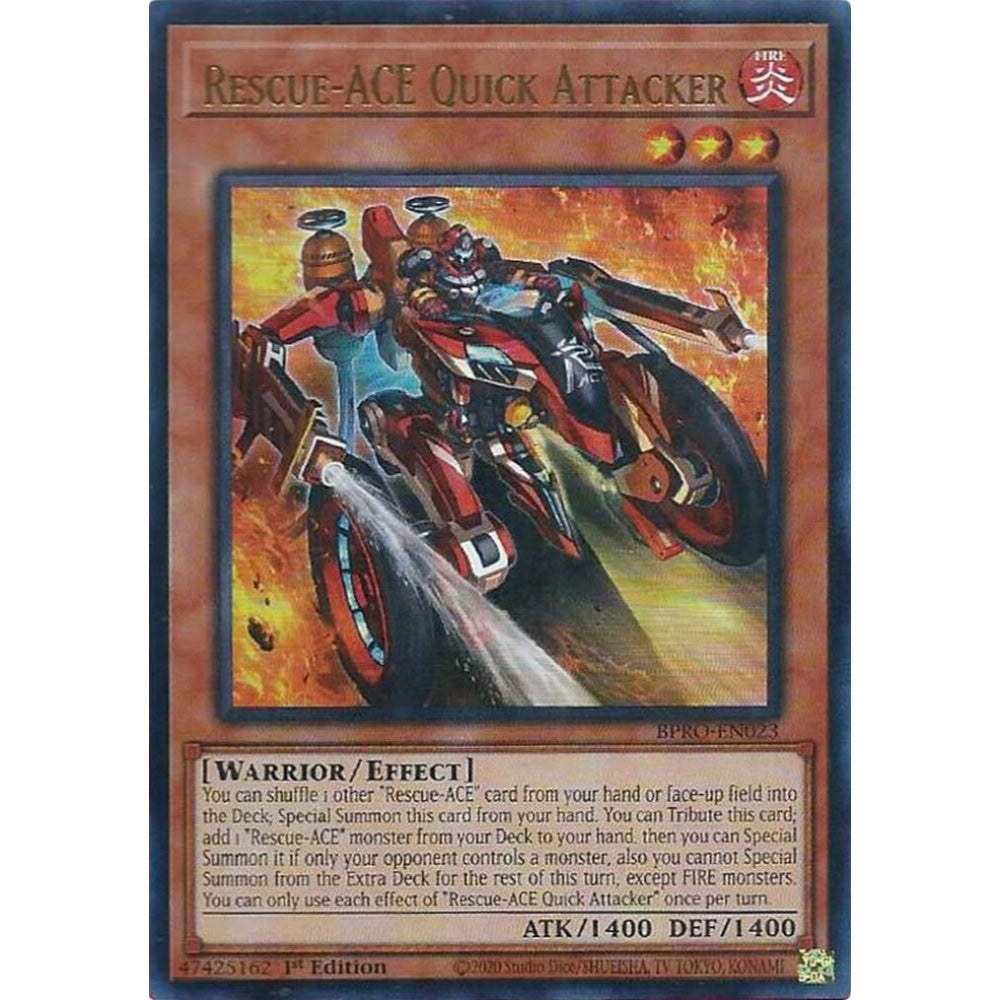 Rescue-ACE Quick Attacker BPRO-EN023 Ultra Yu-Gi-Oh Burst Protocol