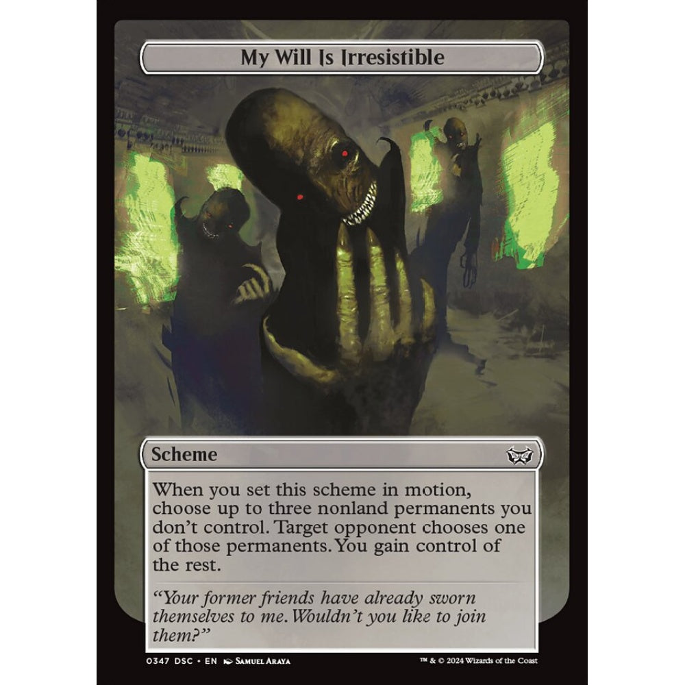My Will Is Irresistible, 347, common, Magic: The Gathering, Duskmourn: House of Horror