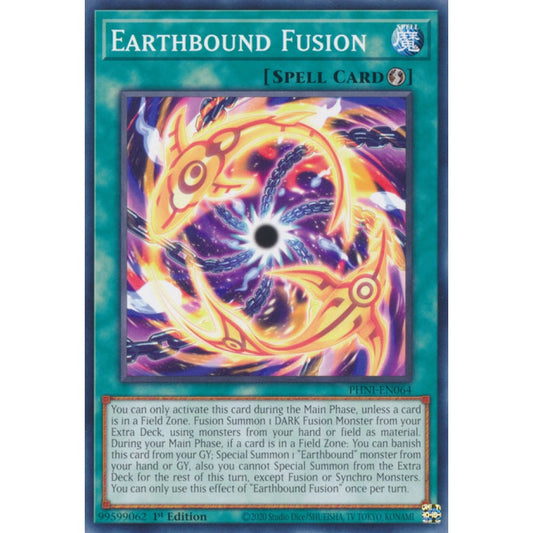 Earthbound Fusion PHNI-EN064 Common Common Yu-Gi-Oh Phantom Nightmare in Art